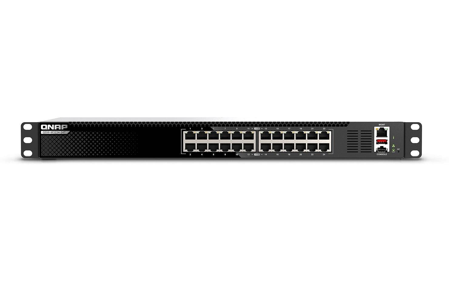 QNAP QSW-M3224-24T – Verwalteter L3 Switch – 24× 10G, 19", 1U