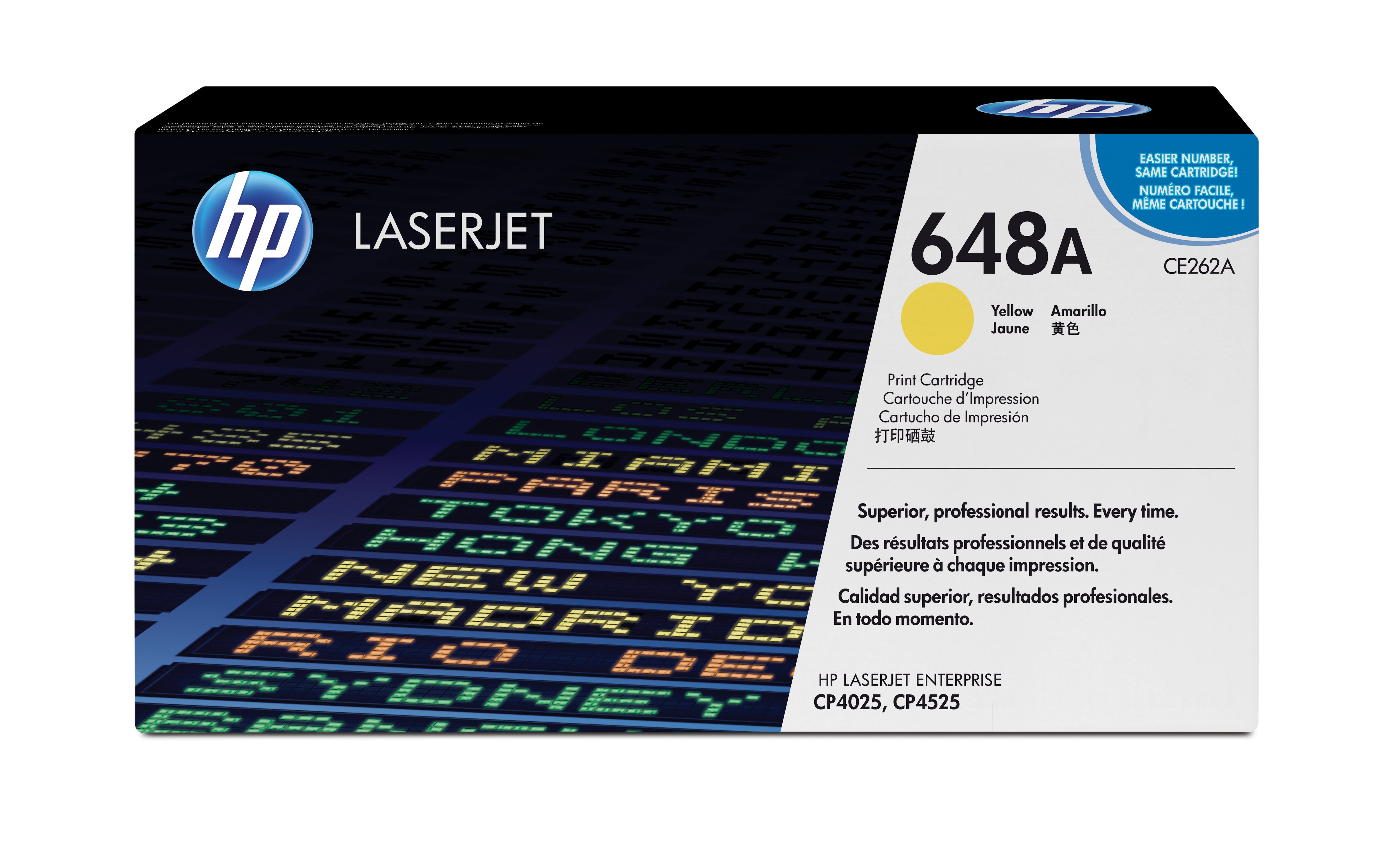 HP Toner CE262A – Gelb, 11000 Seiten – für HP Color LaserJet CP4020/CP4025DN/CP4525