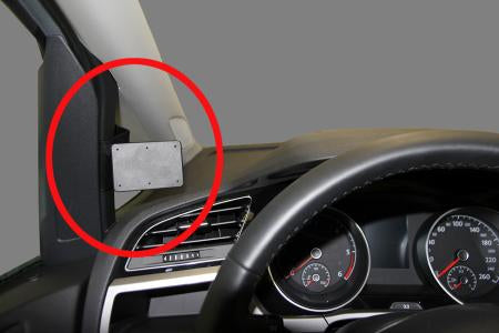 Brodit Auto-Halterung, Montagekonsole – für Volkswagen Touran 2016–2018 – Schwarz, ABS