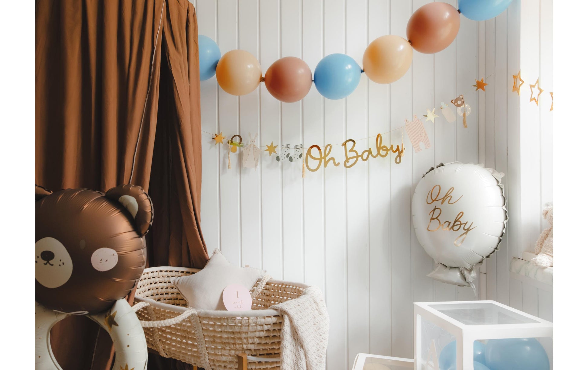 PartyDeco Luftballons – Hellblau – Ø 33 cm – Latex – 20 Stk