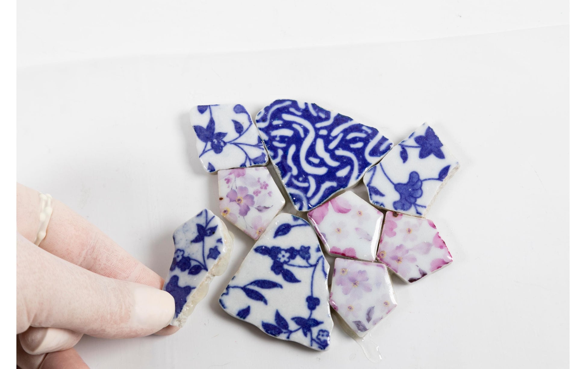 Creativ Company Kintsugi – Knete-/Modelliermasse-Set – Porzellan-Untersetzer – Mehrfarbig