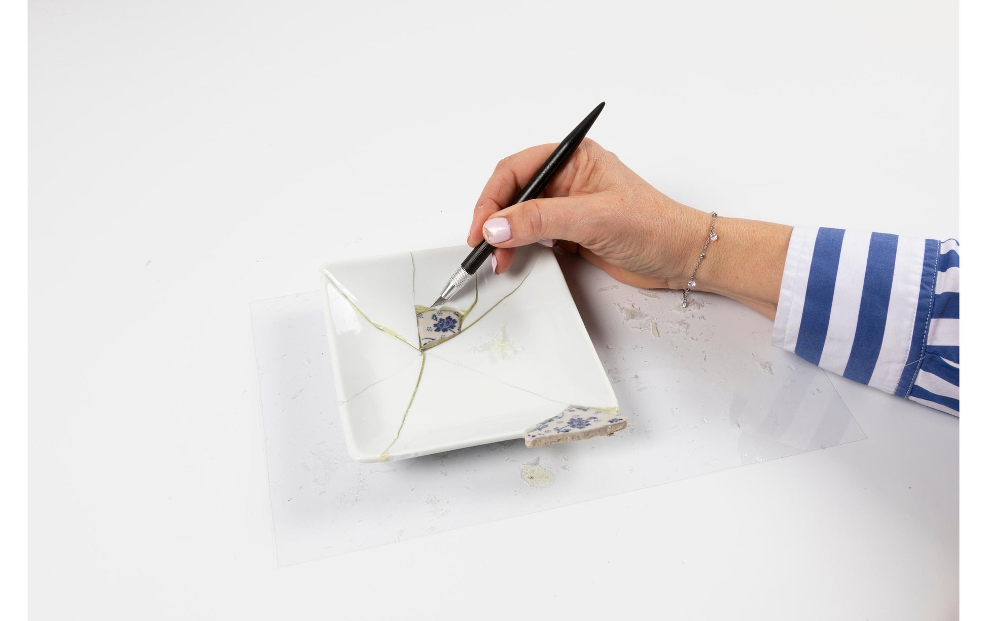 Creativ Company Kintsugi – Bastelset – Porzellan-Schale