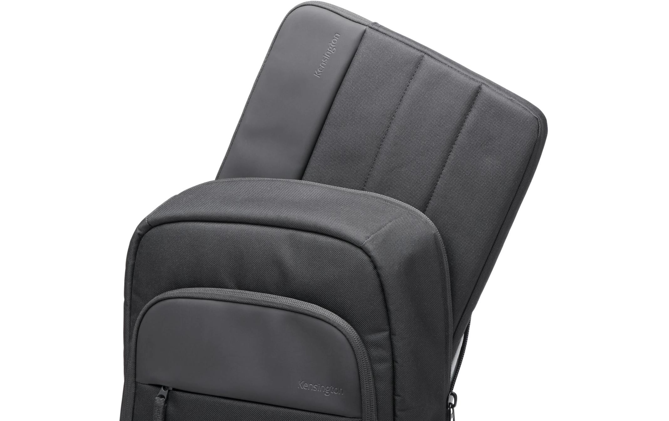 Kensington Notebook-Rucksack EQ Backpack 14 – für 14", 12,86 l, rPET-Polyester – Schwarz, 280 × 410 × 90 mm