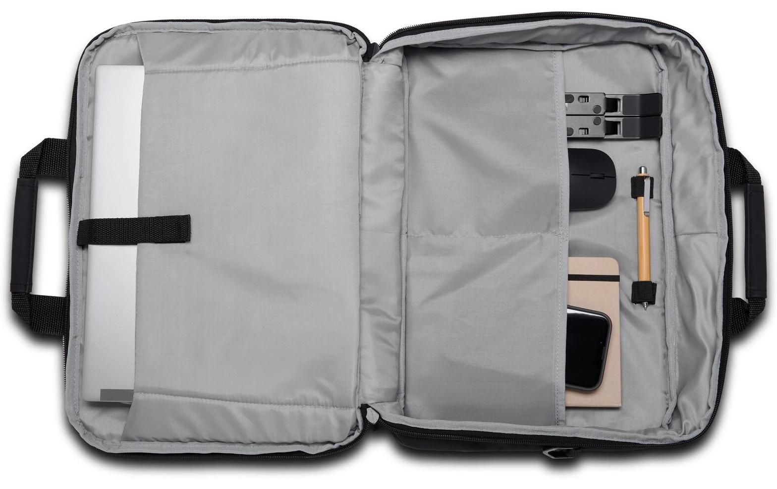 Kensington K60390WW – Aktentasche, Polyester/PU, 16", 12,9 l, Schwarz, 40,6 × 29,1 × 7 cm