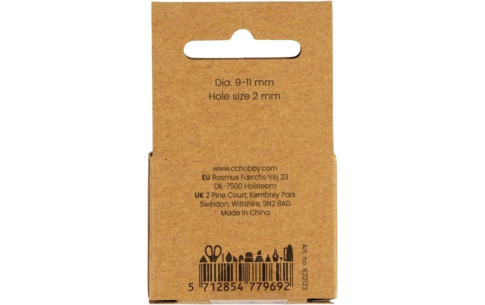 Creativ Company Perlenset – Perlmutt – Ø 9 mm, Loch 2 mm – 13 Stk.