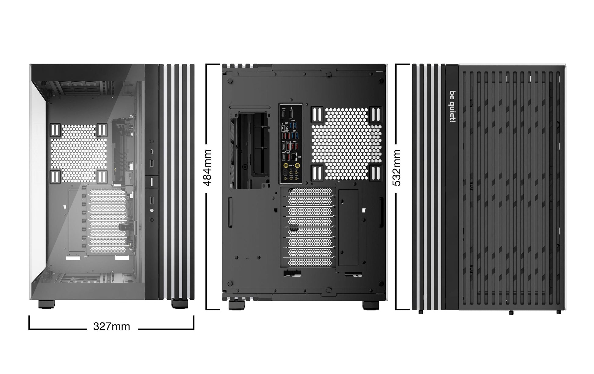 be quiet! be quiet LIGHT BASE 900 DX – PC-Gehäuse – Full Tower, 8×Slots, GPU 49,5 cm, für ATX, EATX, micro ATX und andere