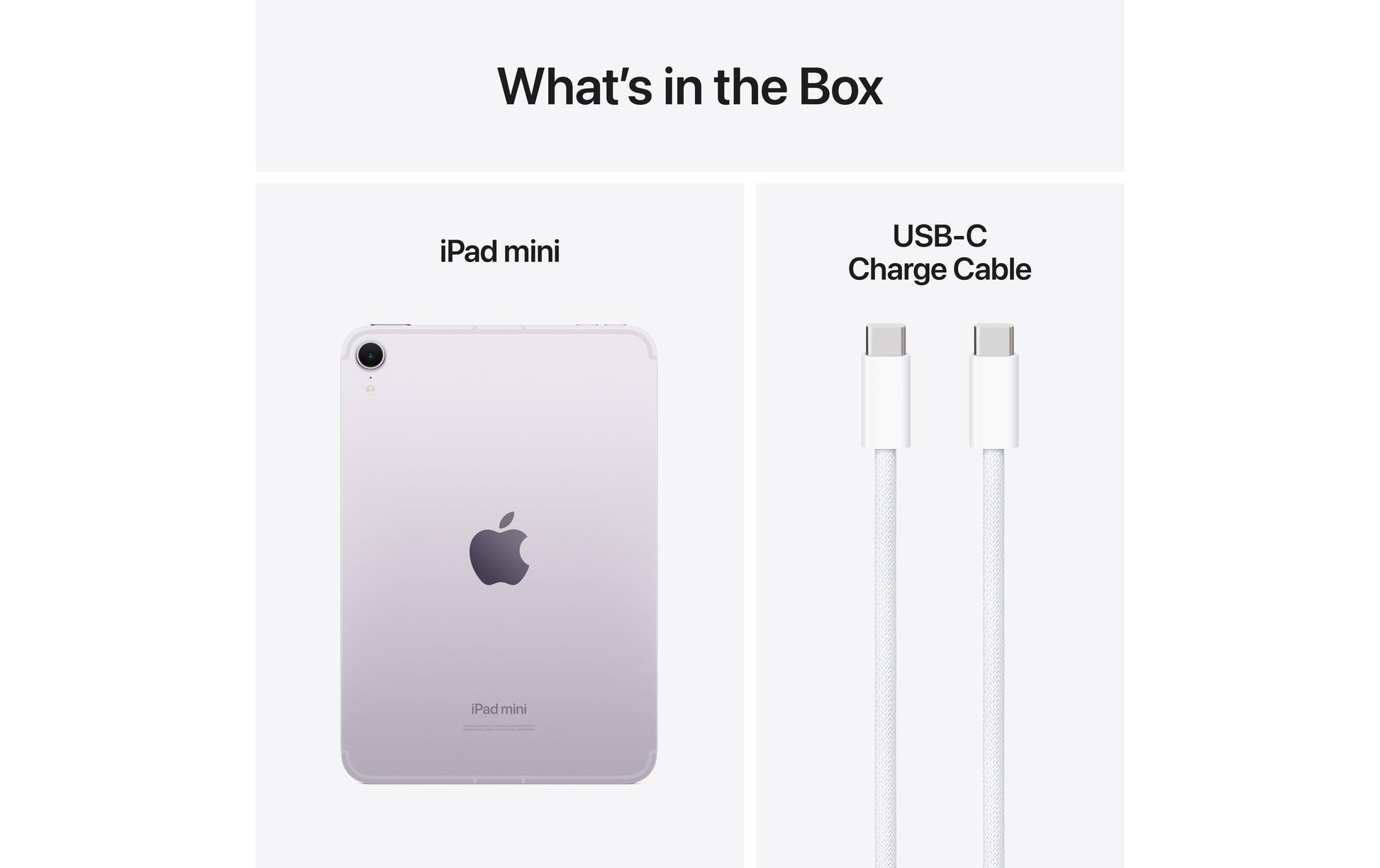 Apple iPad mini – 8,3", 256 GB, WLAN + 5G, iPadOS, Violett, 2024