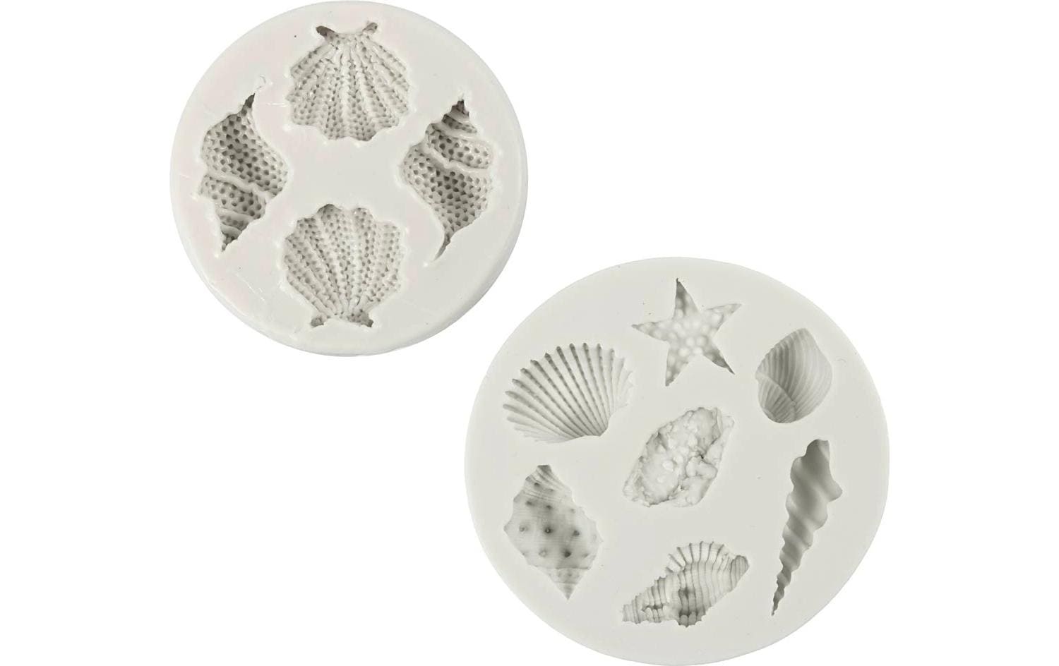 Creativ Company Giessform – Muscheln – Silikon – 2 Stück – für Seife, Kerzen & Schmuck