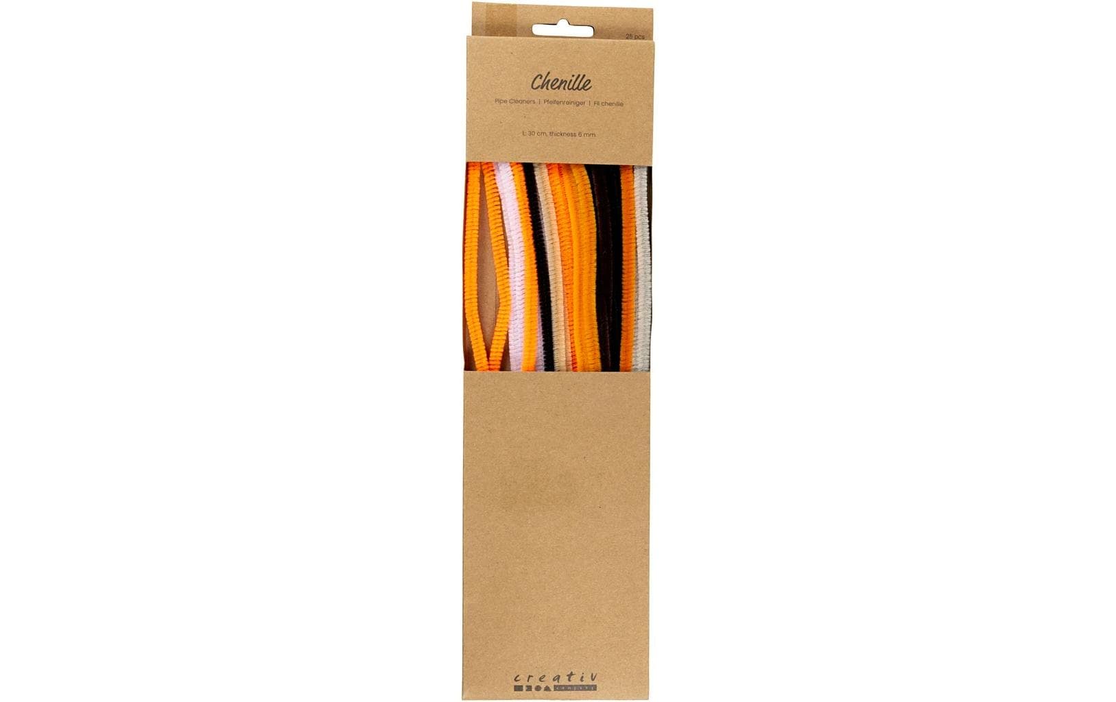 Creativ Company Chenilledraht, Mehrfarbig, 6 mm × 30 cm, Set à 25