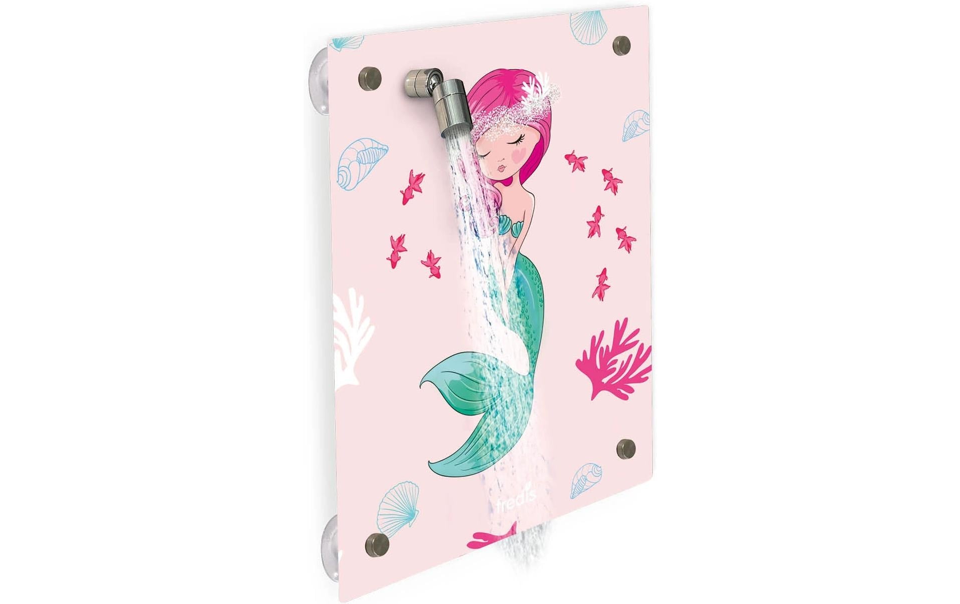 Fredis kinderdusche Fredis Waschlappen Meerjungfrau – 40×30 cm, Rosa
