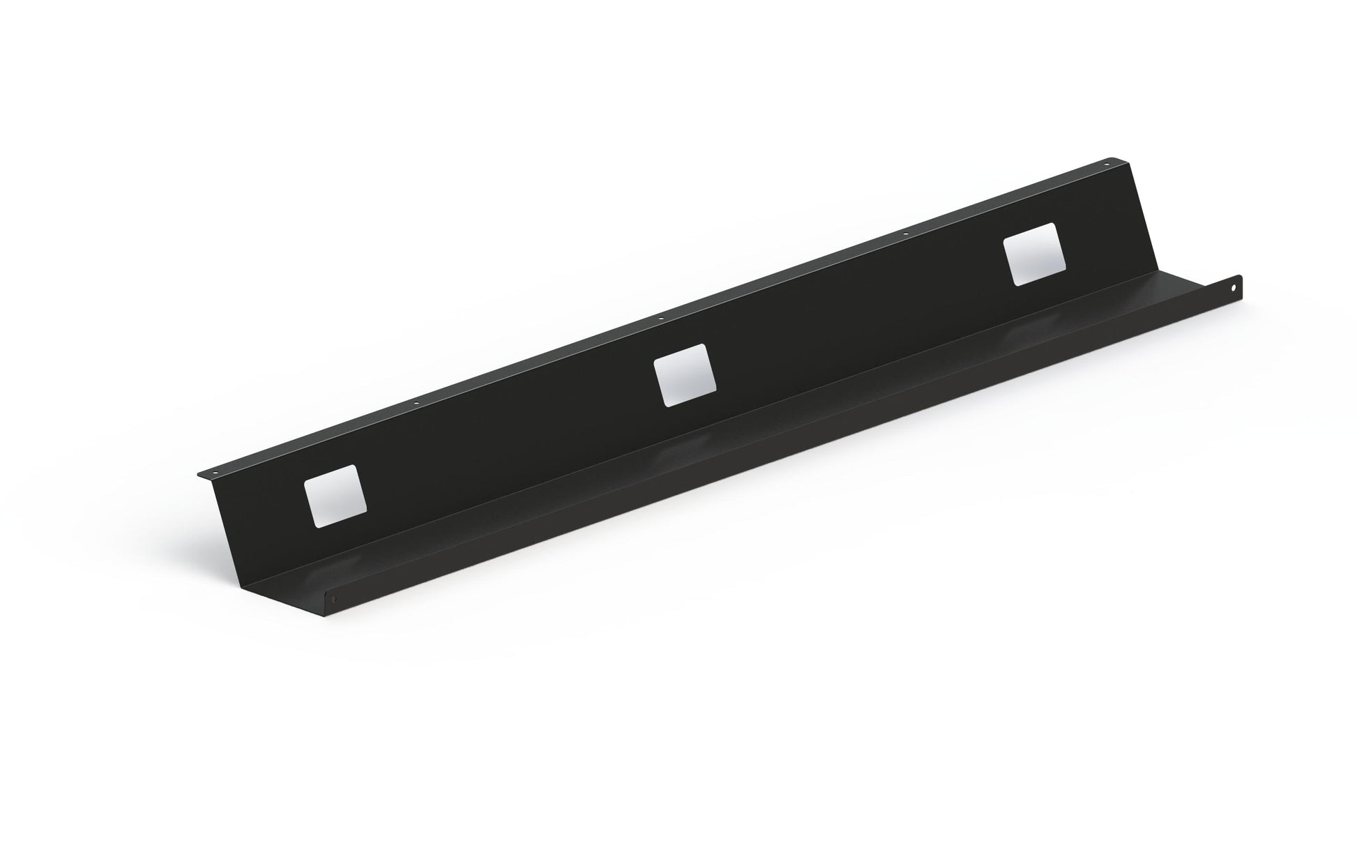 Actiforce Untertisch-Kabelwanne – 1'100×84×149 mm – Stahl – Schwarz, Fix, Traglast 1 kg