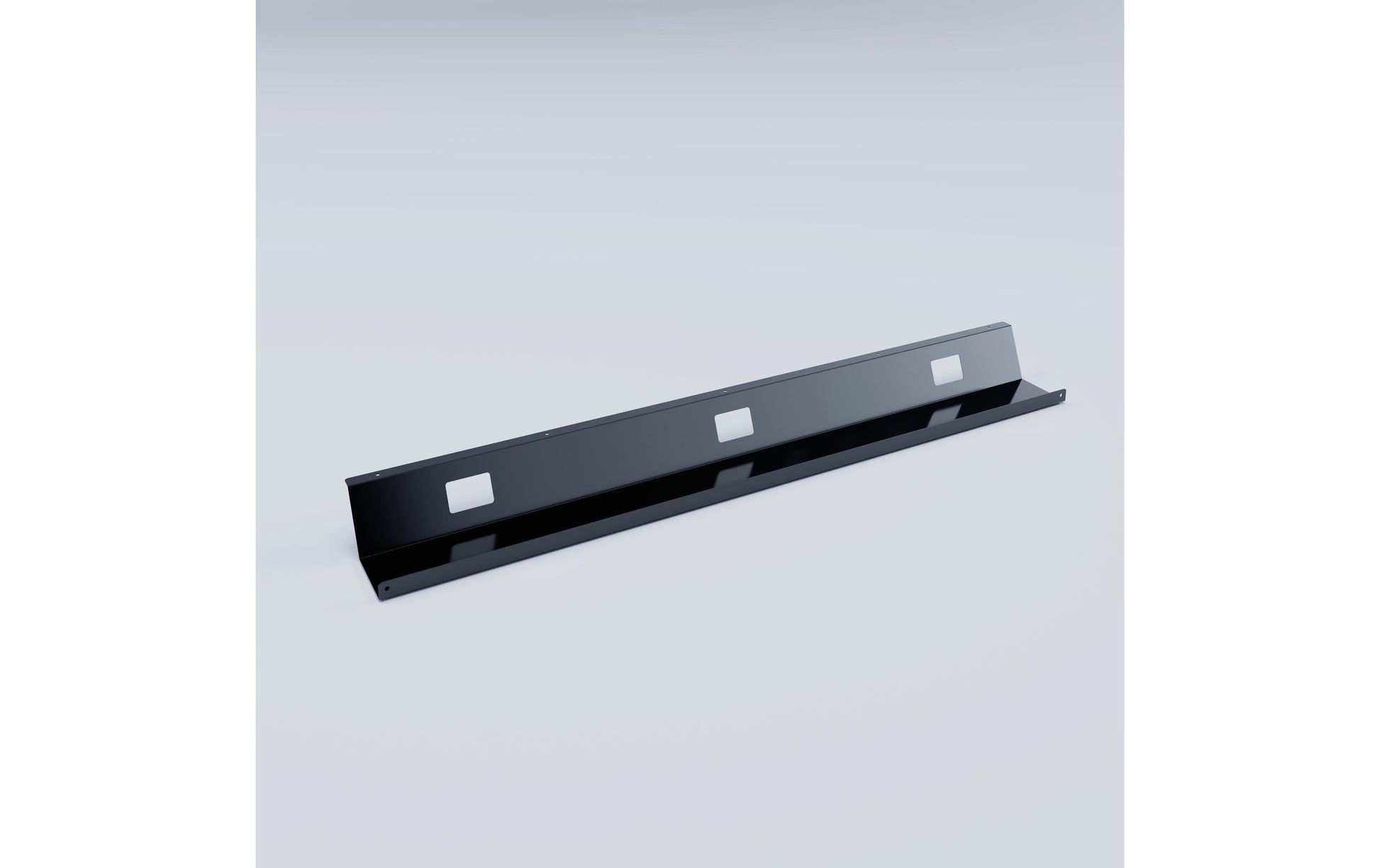 Actiforce Untertisch-Kabelwanne – 1'100×84×149 mm – Stahl – Schwarz, Fix, Traglast 1 kg