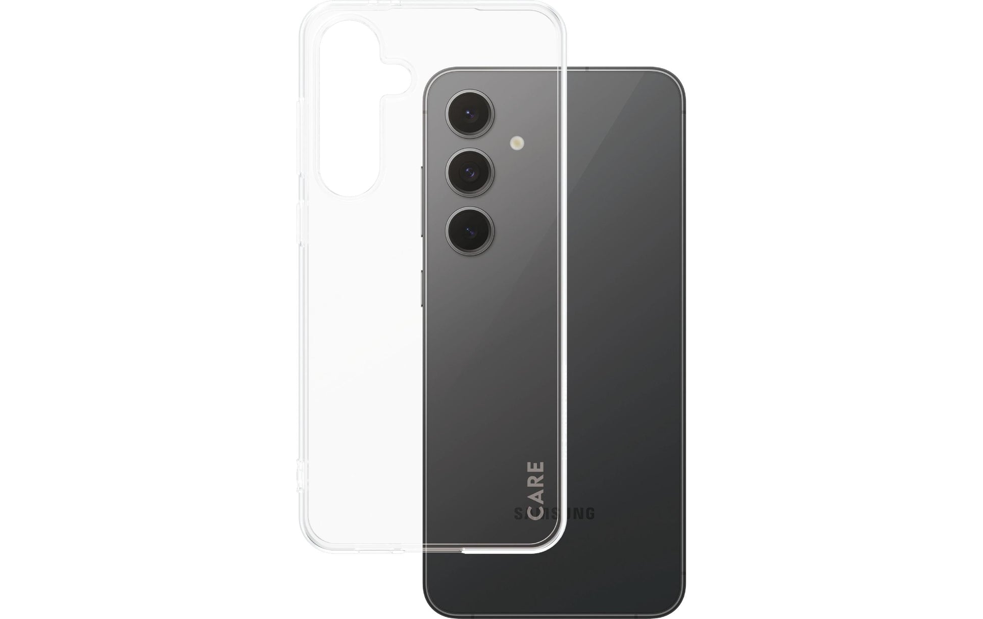 PanzerGlass CARE – Backcover – für Samsung Galaxy S24 FE, Kunststoff, transparent, bis 1,2 m sturzsicher
