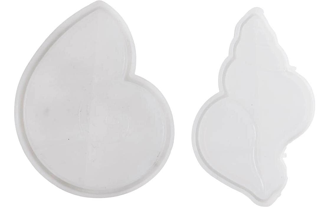 Creativ Company Giessform – Schneckenmuschel – Silikon – Höhe 6 mm – 2 Stück