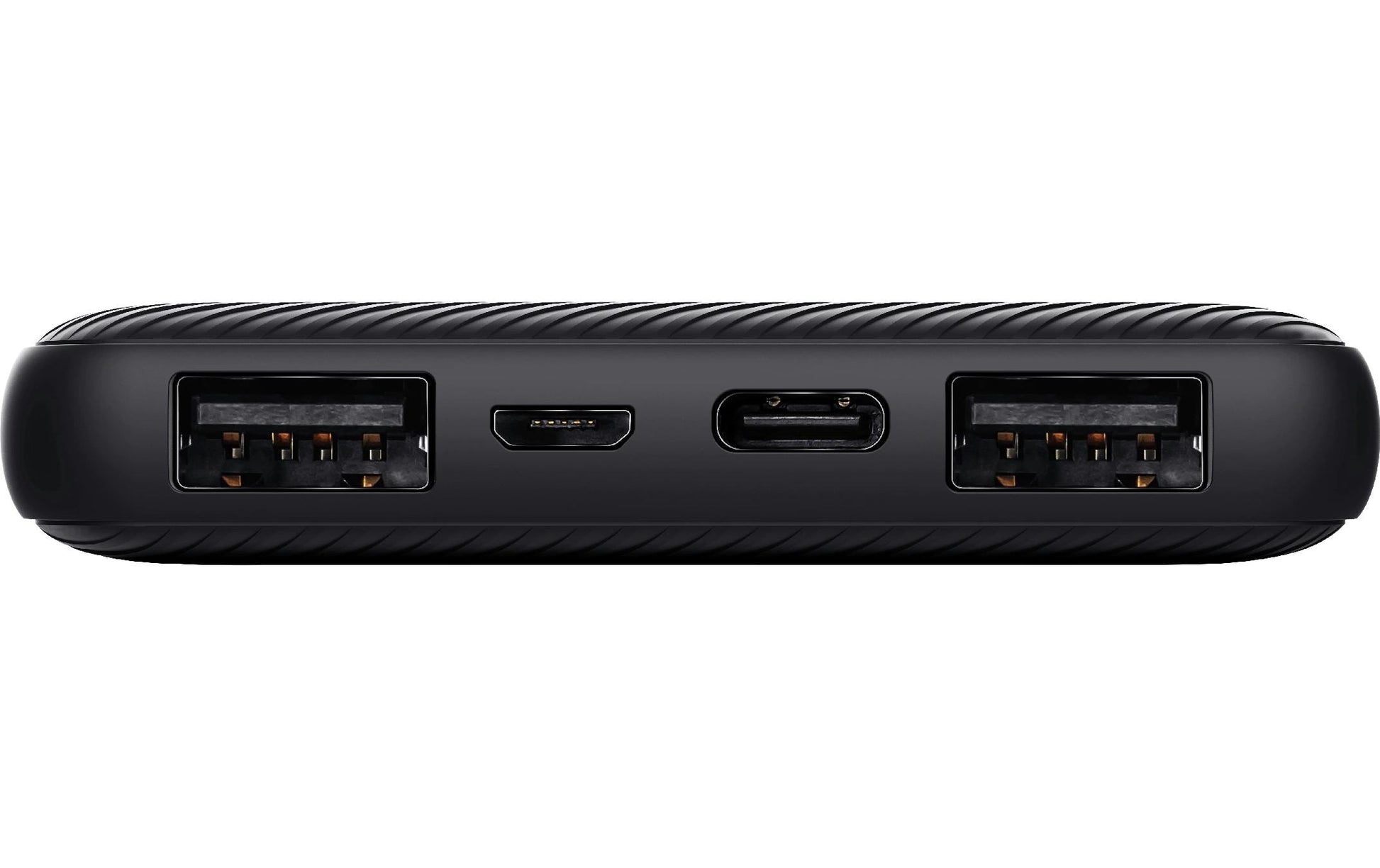 Trust Powerbank 10000 mAh, PD 15 W, 2× USB-A, 1× USB-C, für Smartphones und Tablets, Schwarz