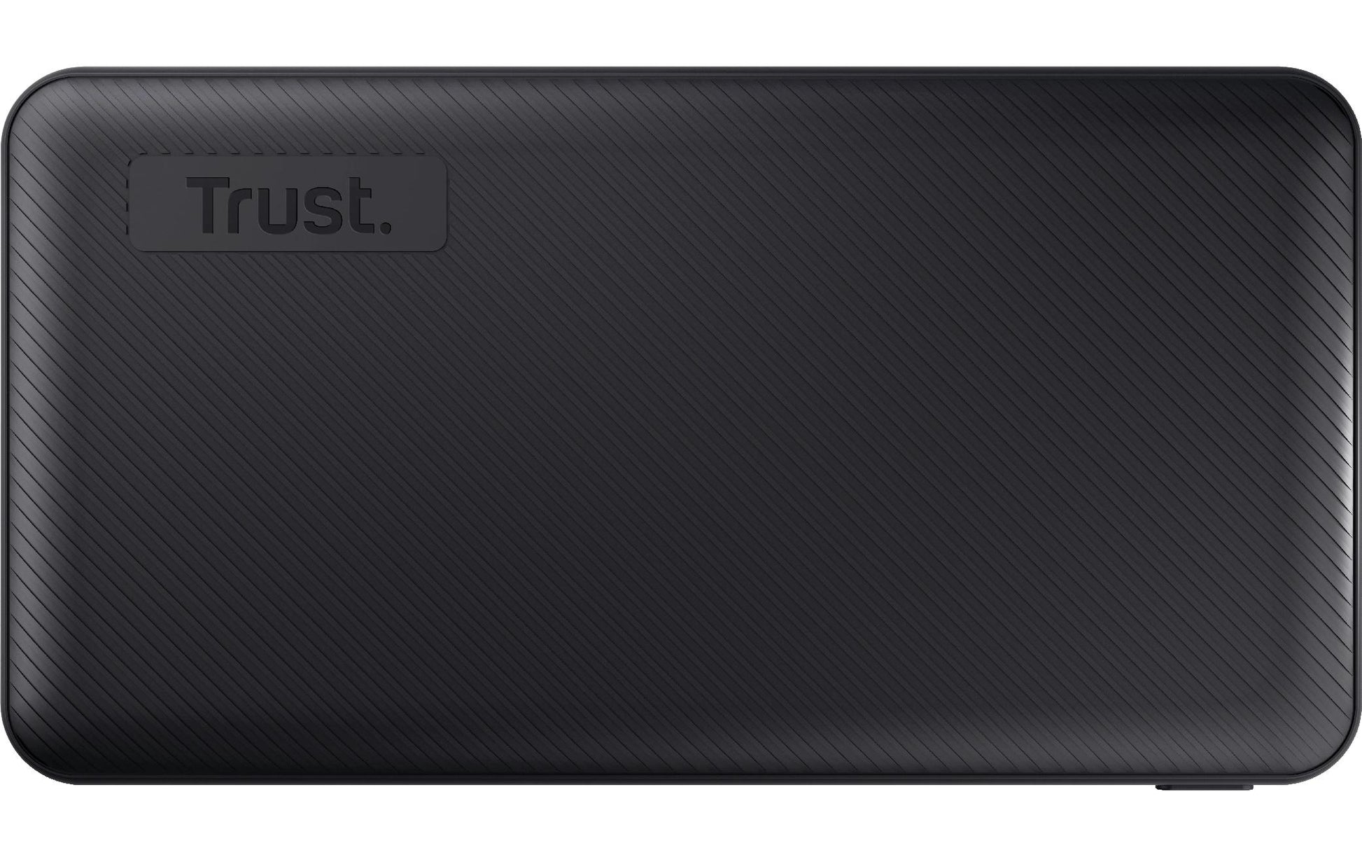 Trust Powerbank 10000 mAh, PD 15 W, 2× USB-A, 1× USB-C, für Smartphones und Tablets, Schwarz