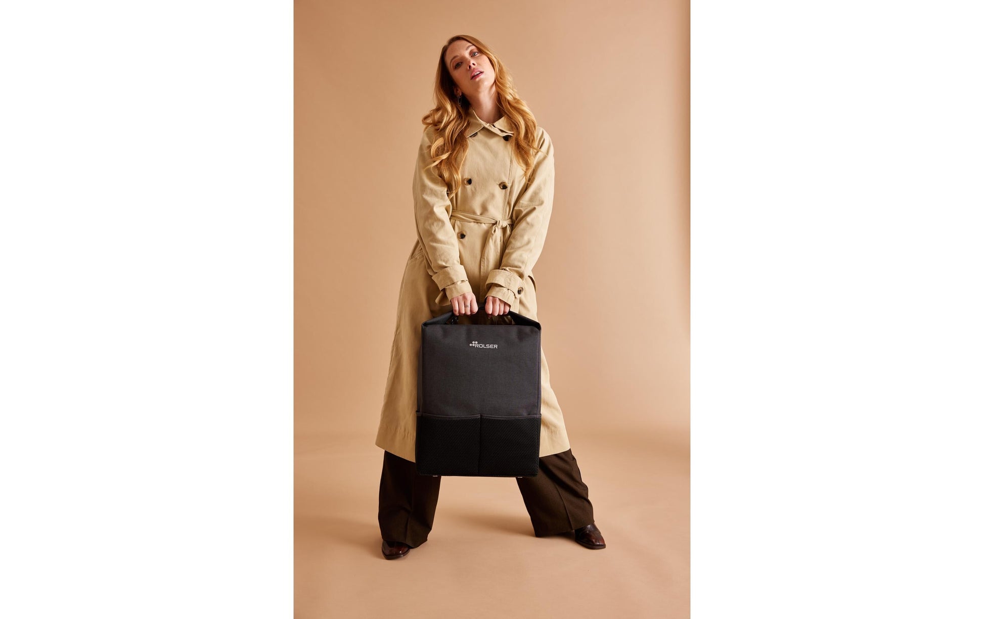 Rolser Stofftasche, Polyester, Schwarz, 320×420×200 mm, 4 Räder