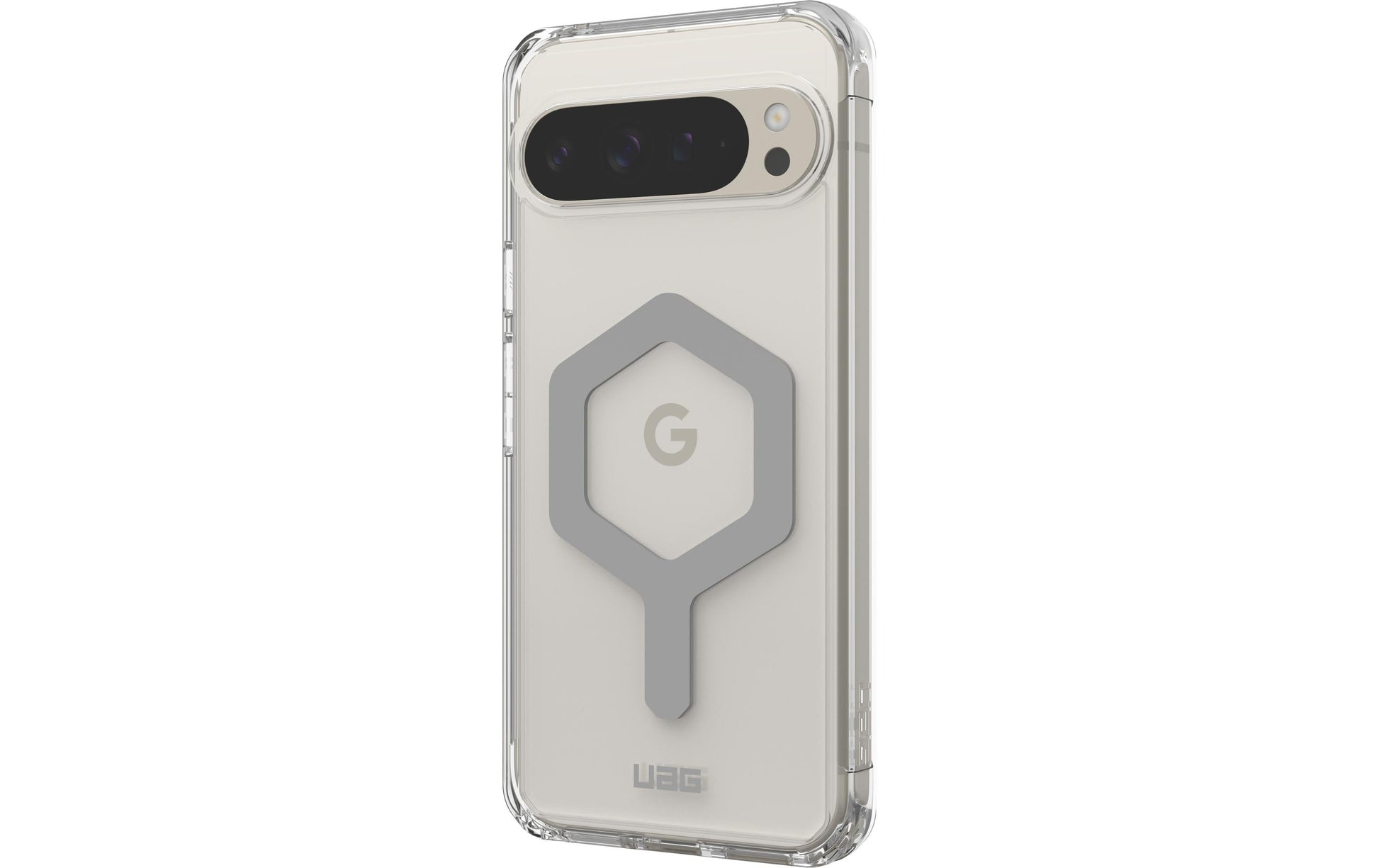 Urban Armor Gear UAG Plyo Pro Backcover – für Google Pixel 9 Pro XL, TPU, Transparent / Silber, bis 4,8 m Sturzsicher