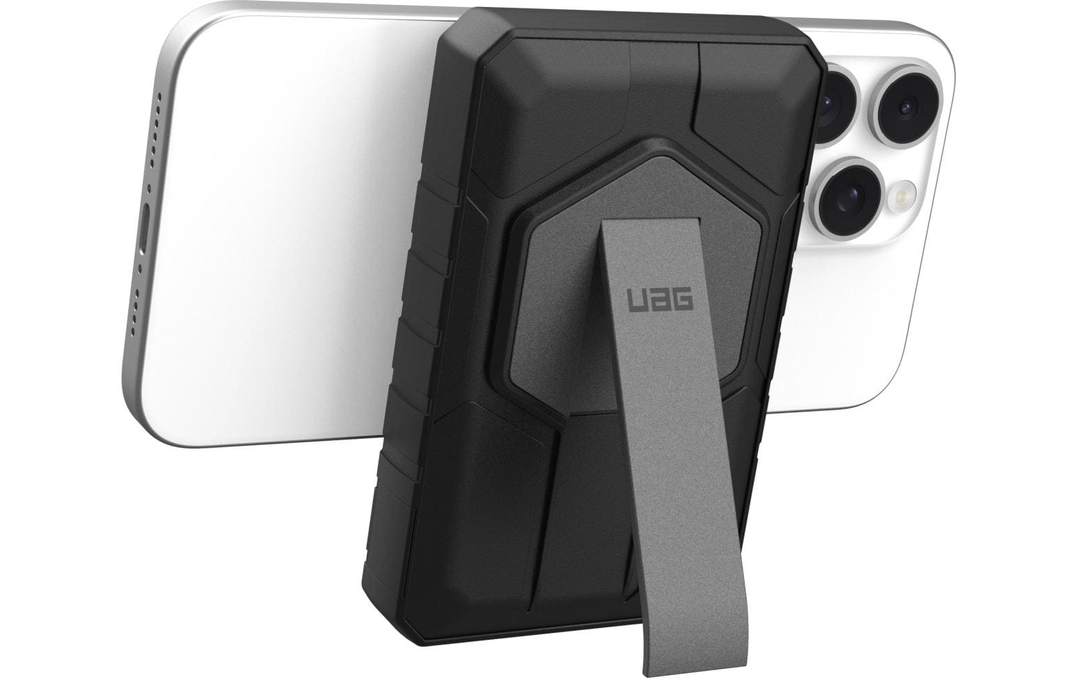 Urban Armor Gear UAG – Powerbank 10000 mAh, PD 20 W, 1× USB-C, 1× USB-A, kabelloses Laden, für Smartphones, schwarz