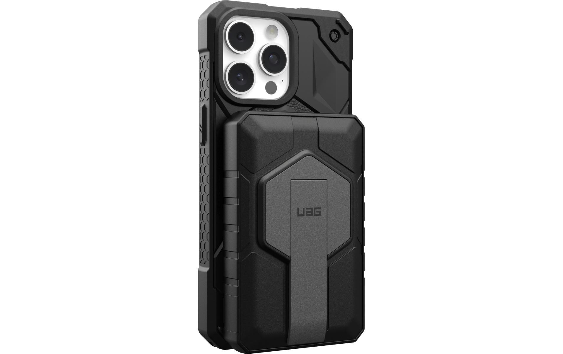 Urban Armor Gear UAG – Powerbank 10000 mAh, PD 20 W, 1× USB-C, 1× USB-A, kabelloses Laden, für Smartphones, schwarz