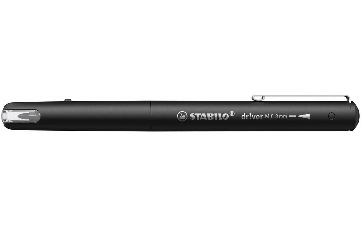 STABILO Fineliner – 5er-Set 0,8 mm – Schwarz