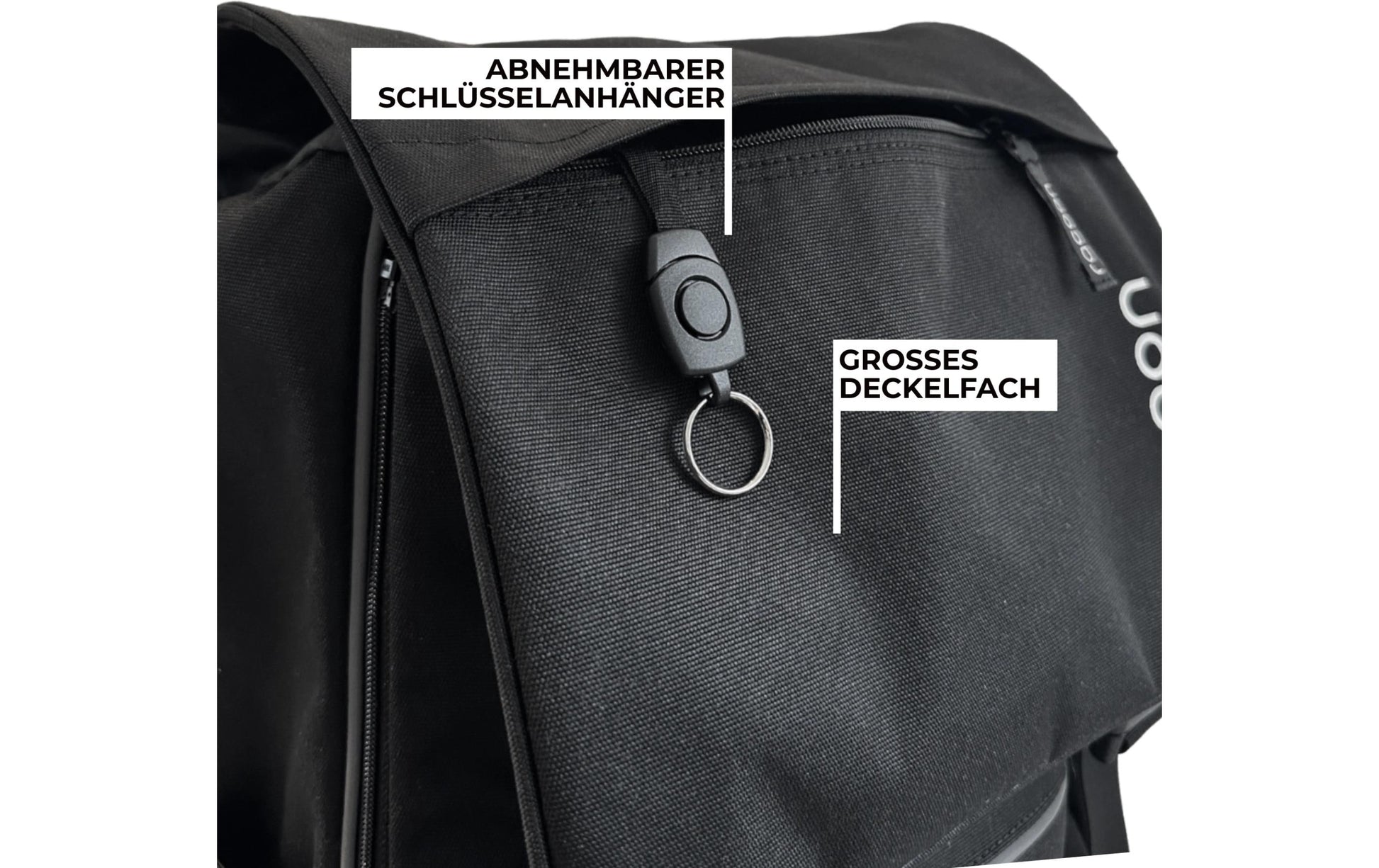 Racoon – Schulrucksack – Schwarz – Recyceltes PET – 33 × 44 × 20 cm