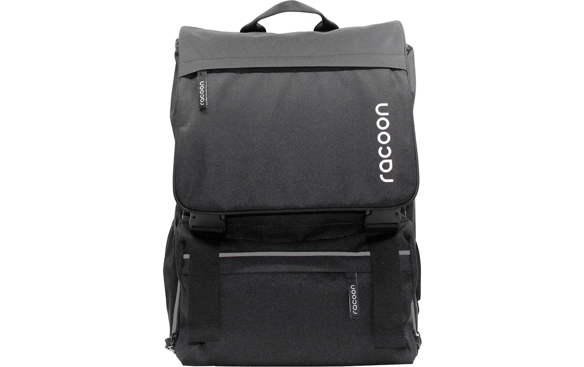 Racoon – Schulrucksack – Schwarz – Recyceltes PET – 33 × 44 × 20 cm