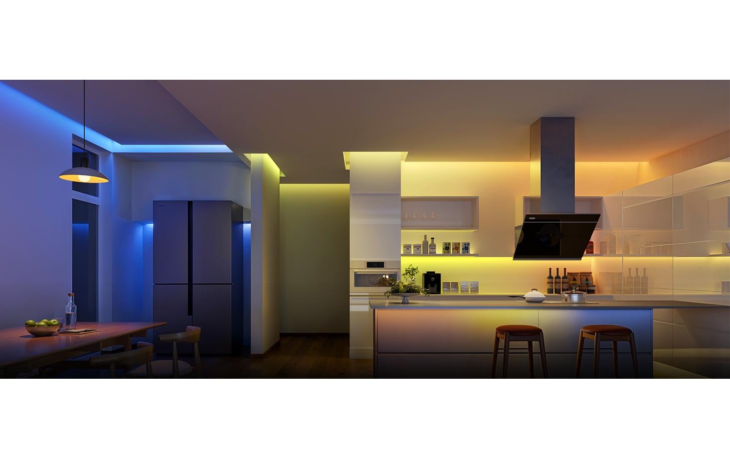 Govee LED-Strip 2 Pro – 5 m, 340 lm, 72 W, RGBW, 2700–6500 K, dimmbar, WiFi/BT, für Alexa, mehrfarbig