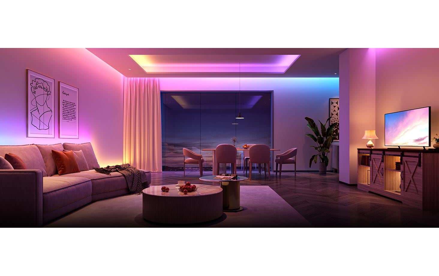 Govee LED-Strip 1 m – RGBICW, 2700–6500 K, 340 lm, 72 W, Matter – für Amazon Alexa