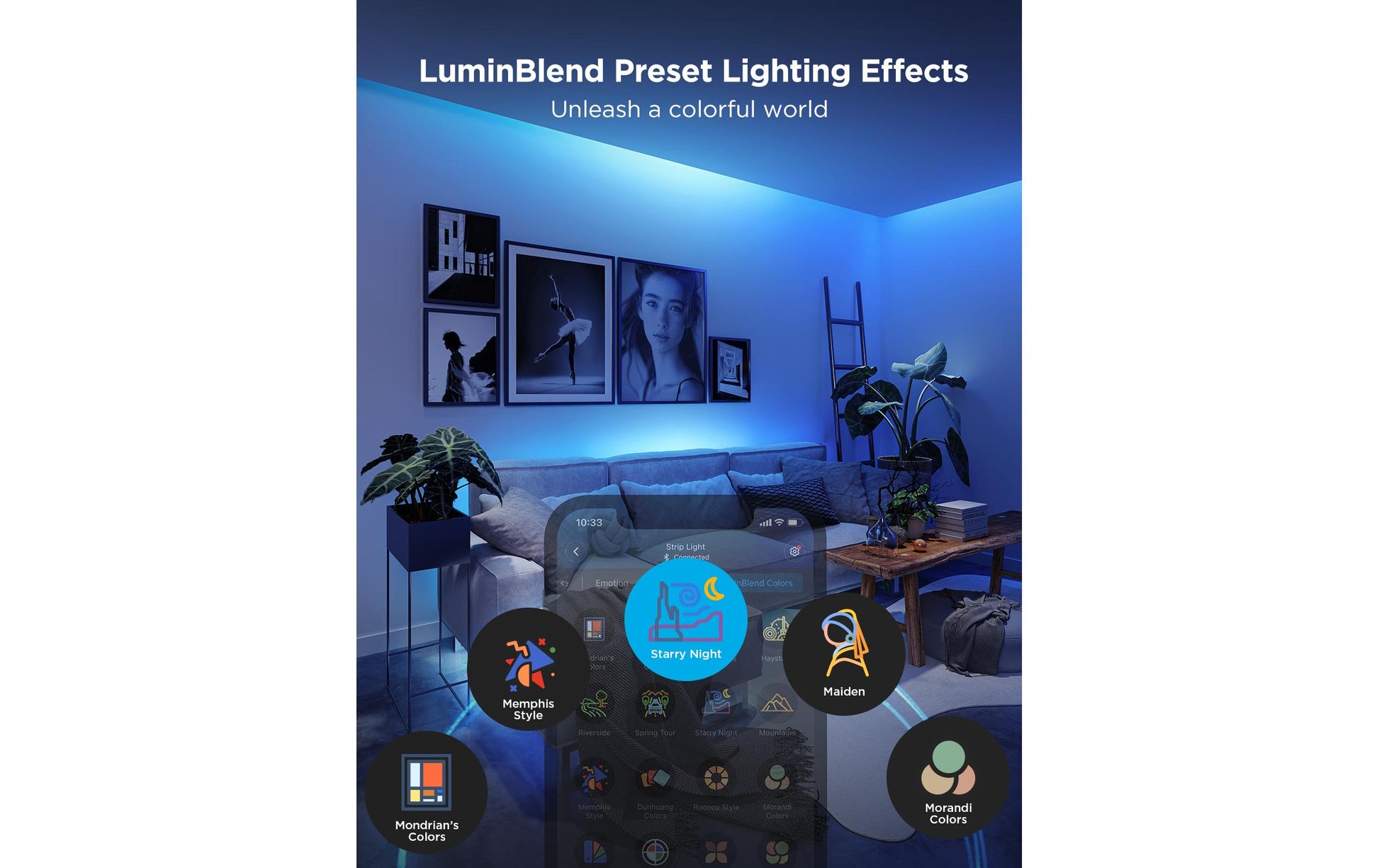 Govee LED-Strip 1 m – RGBICW, 2700–6500 K, 340 lm, 72 W, Matter – für Amazon Alexa