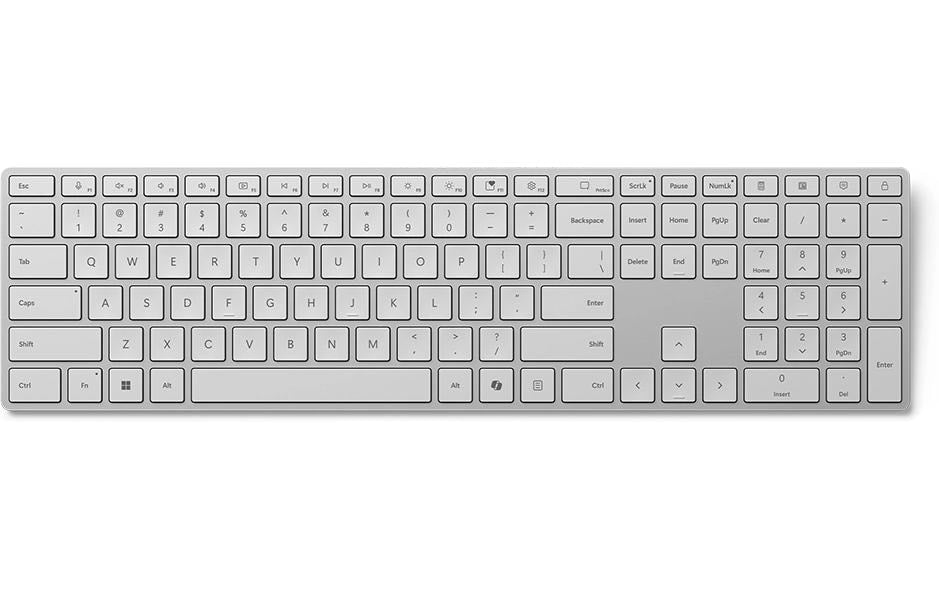 Microsoft Surface Keyboard SC – Tastatur, kabellos (Bluetooth), CH-Layout (DE-CH), Grau
