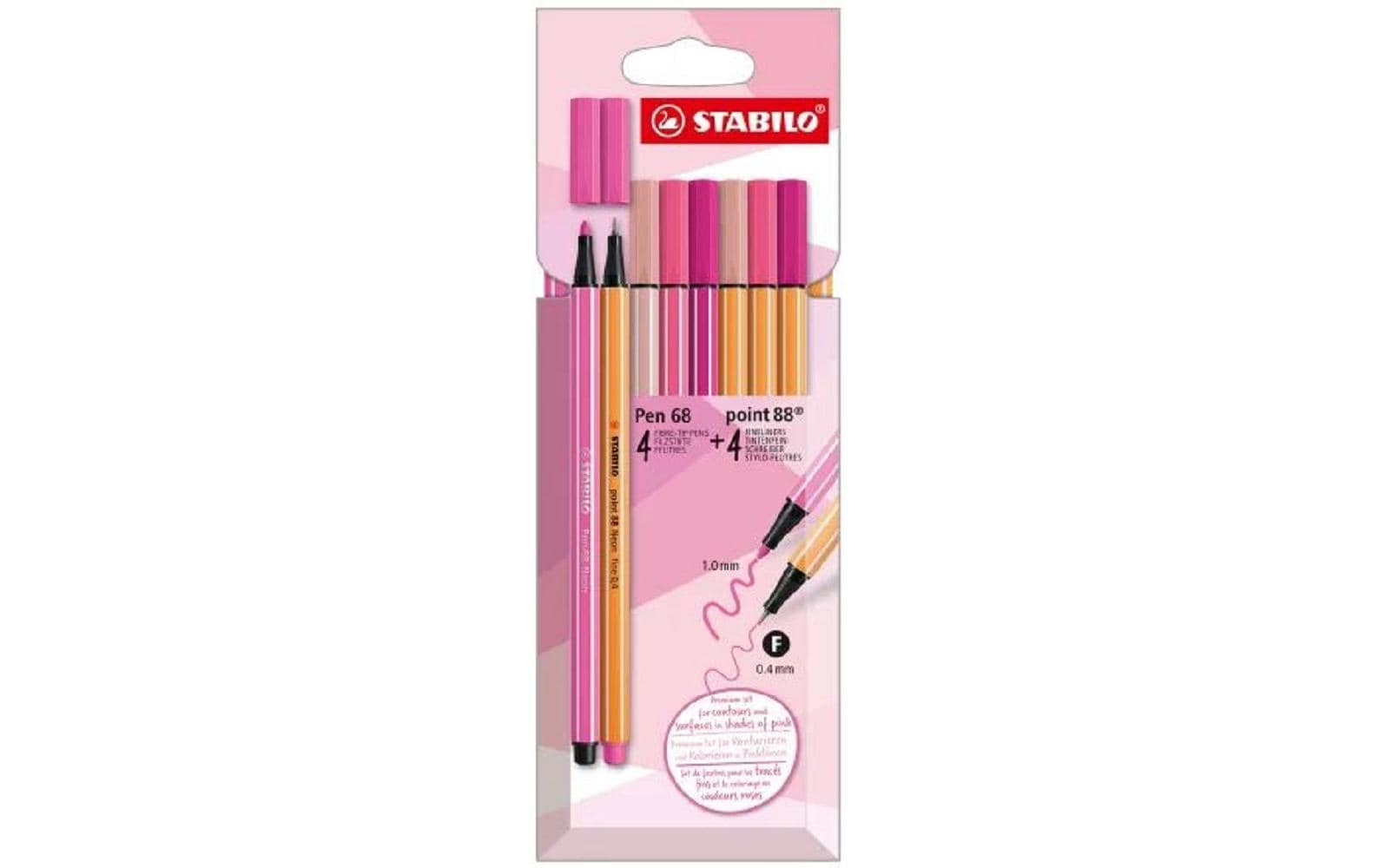 STABILO Fasermaler, 8 Farben