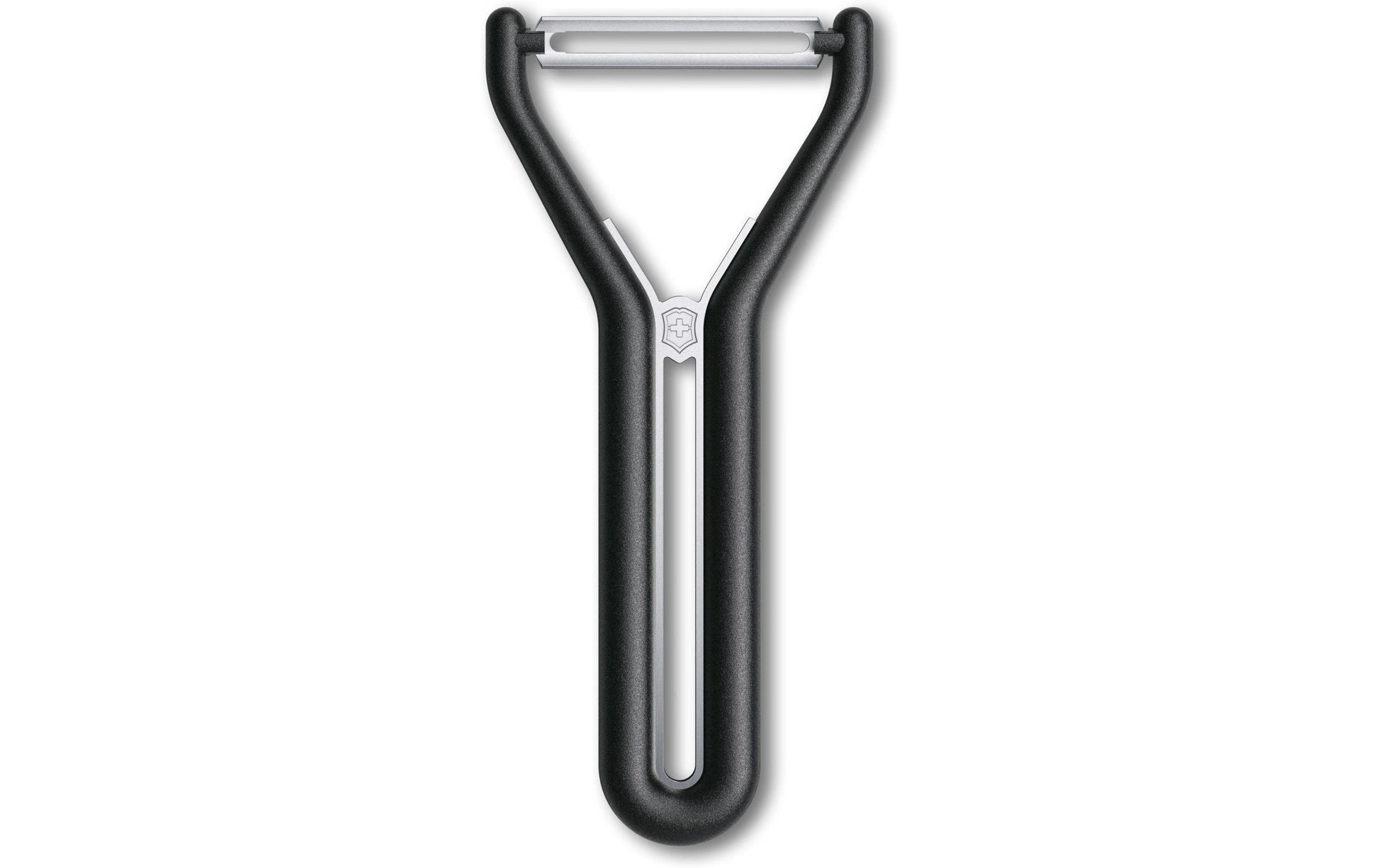 Victorinox Sparschäler, 7,6 × 14,5 cm, zweischneidig, schwarz
