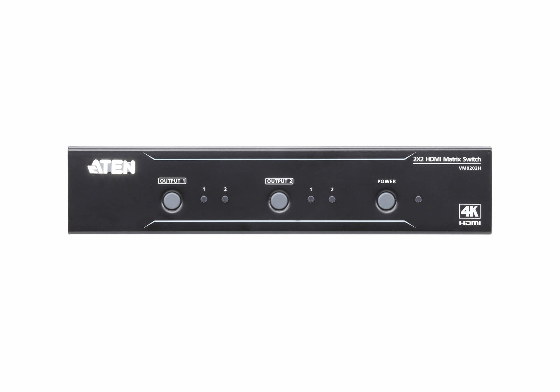 ATEN VM0202H – HDMI Matrix 2×2, 4K@60 Hz, 15 m, 3D, Deep Color, HDCP 1.4, Schwarz