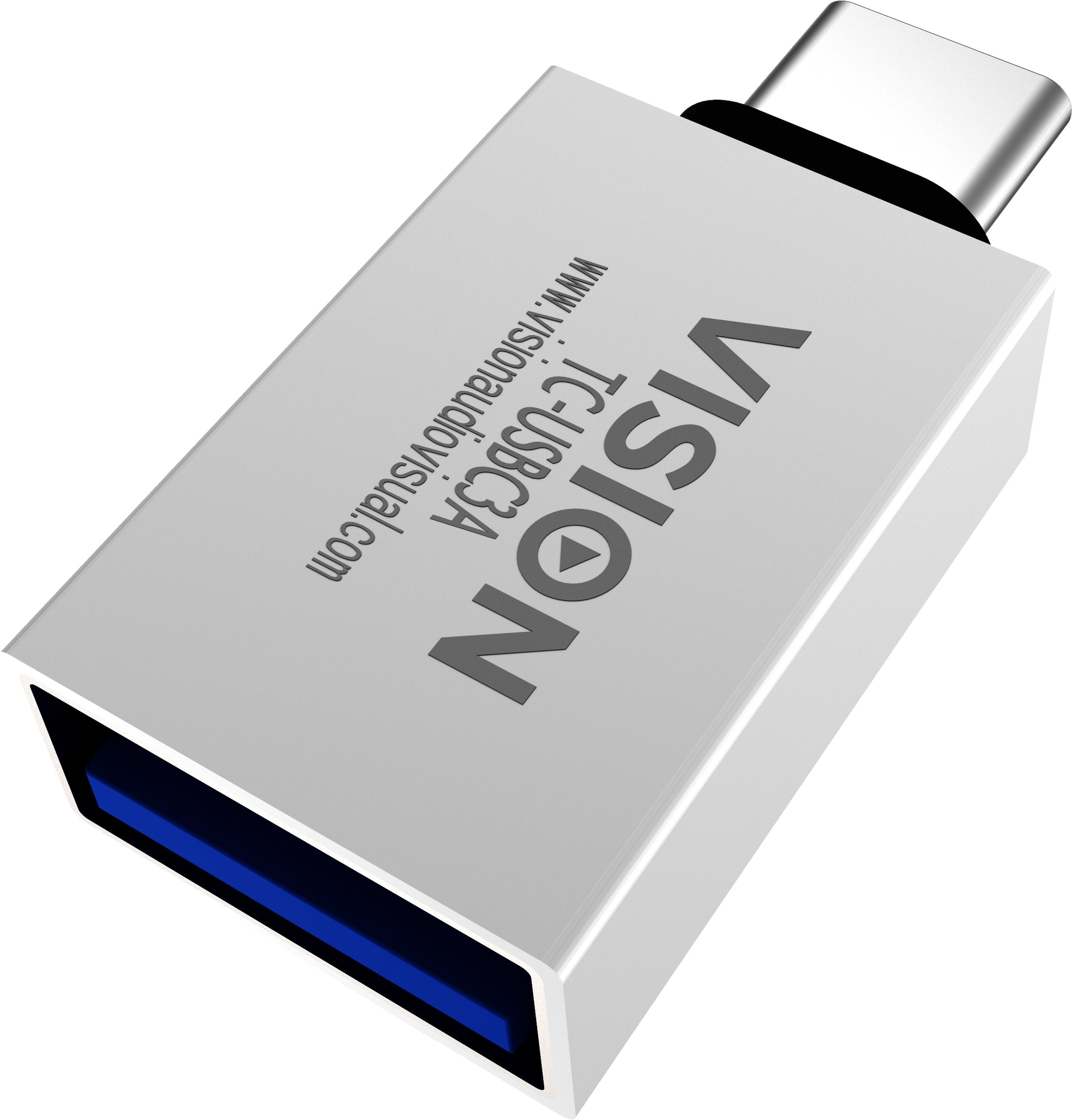 Vision USB-Adapter USB-A auf USB-C – USB 3.2 Gen 1 (5 Gbit/s) – Weiss