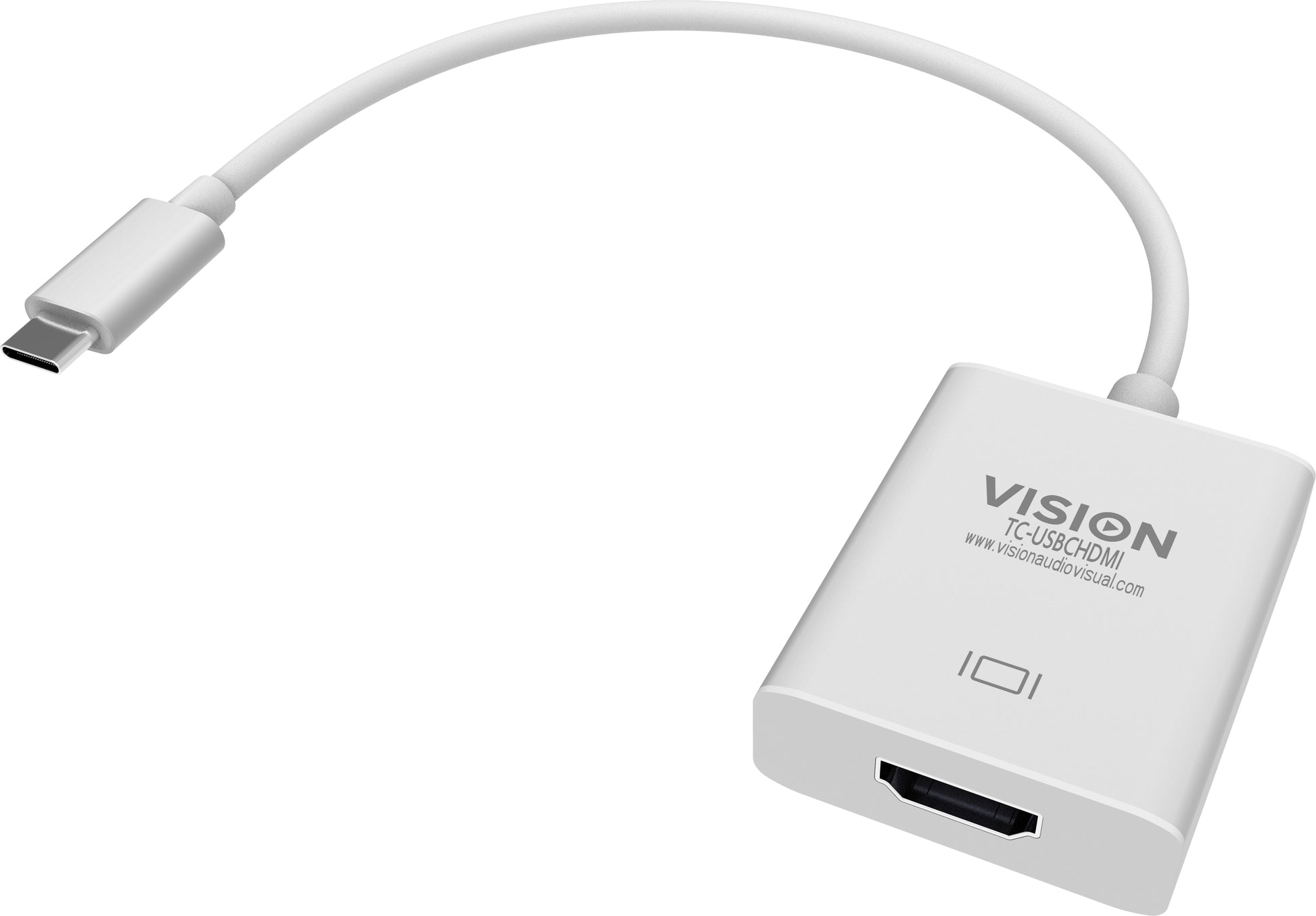 Vision TC-USBCHDMI Adapter USB-C zu HDMI – 4K (3840 × 2160), Weiss