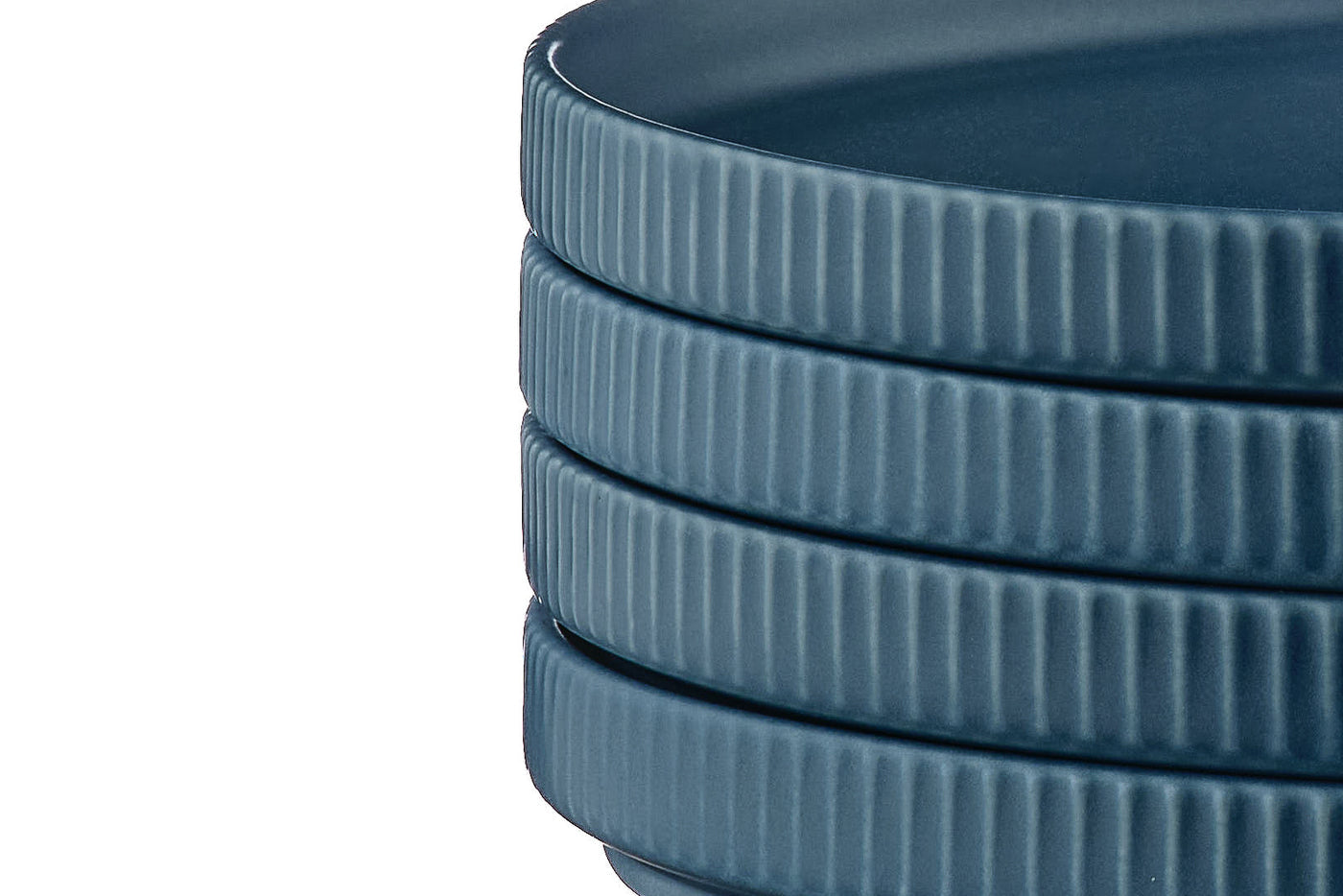 Björn SCANDI Frühstücksteller – Steinzeug, Marineblau, 4 Stück