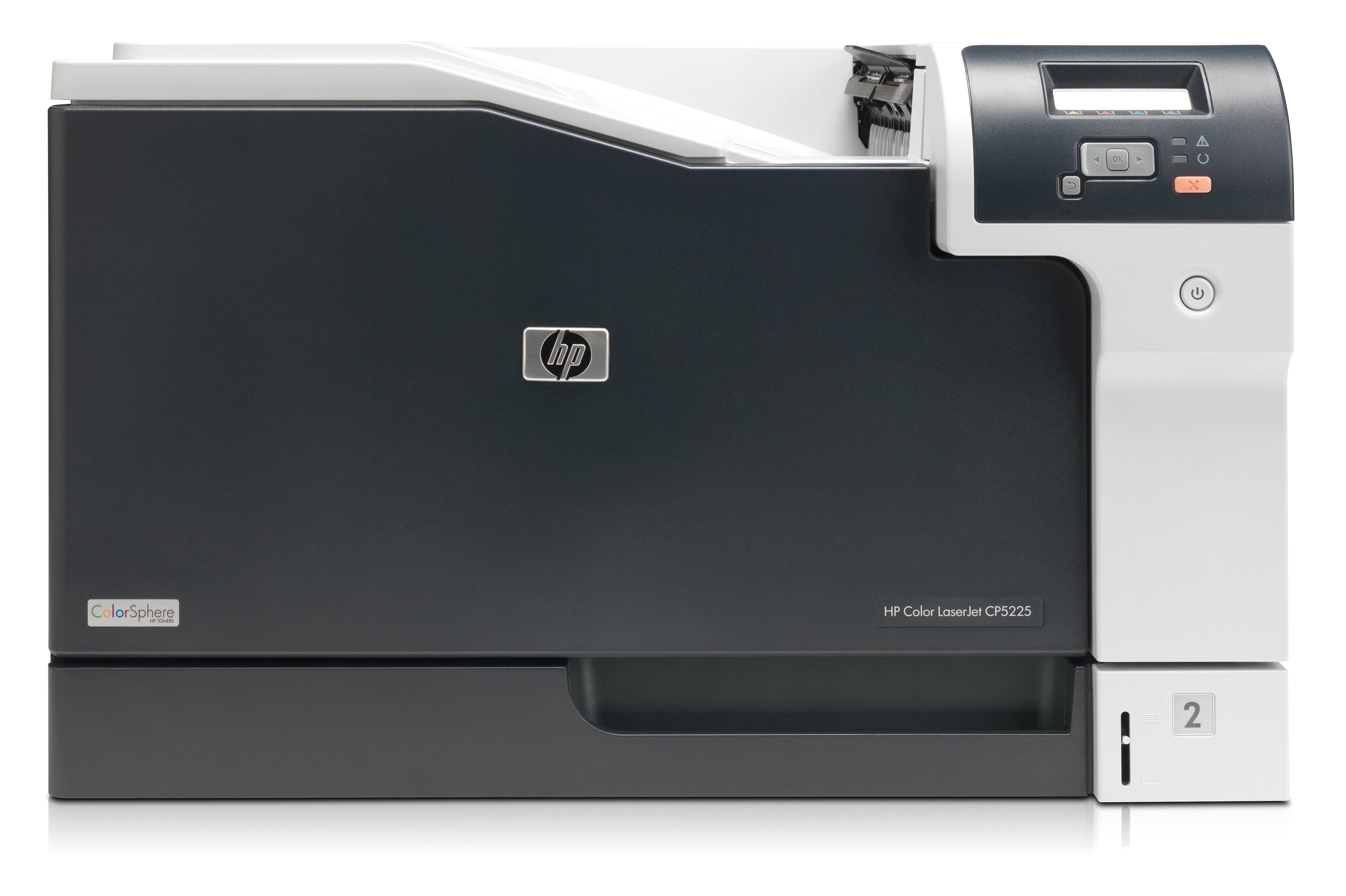 HP Color LaserJet CP5225n – A3, Farbe, Duplex, 20 S./Min., 600 × 600 dpi, LAN/USB, Papier: 350 Blatt