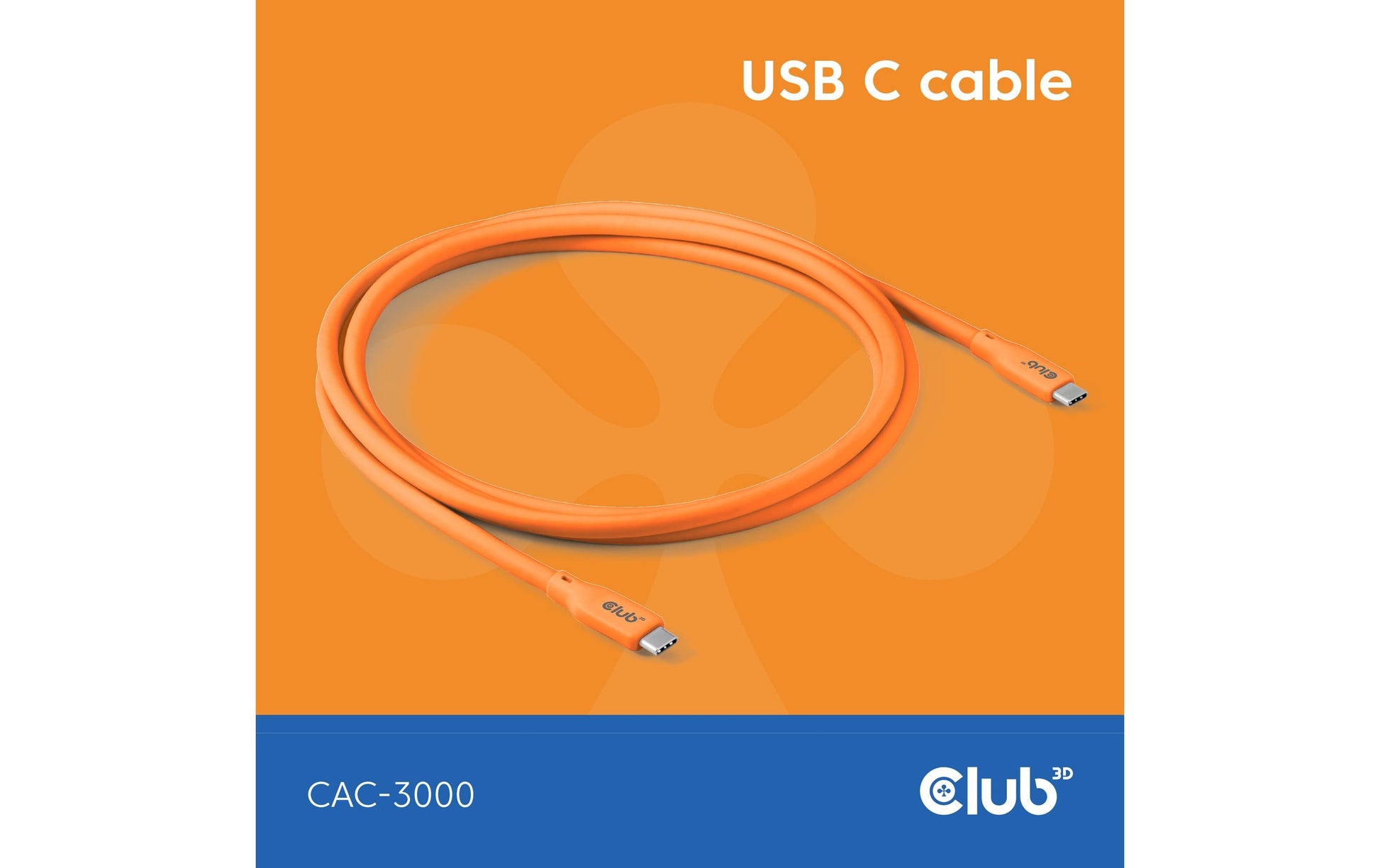 CLUB3D Club 3D – USB-Kabel, USB-C zu USB-C, 2 m, USB4, Lade-/Datenkabel