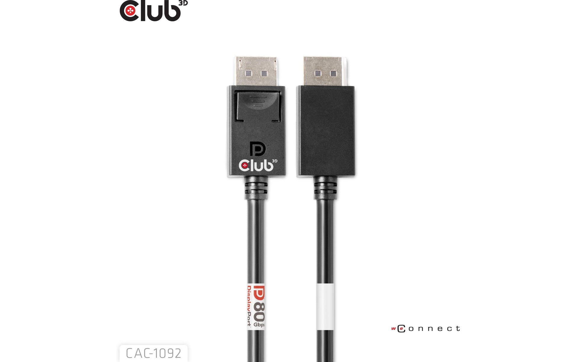 CLUB3D DisplayPort Kabel DP 2.1 10K 60 Hz – 1,6 m