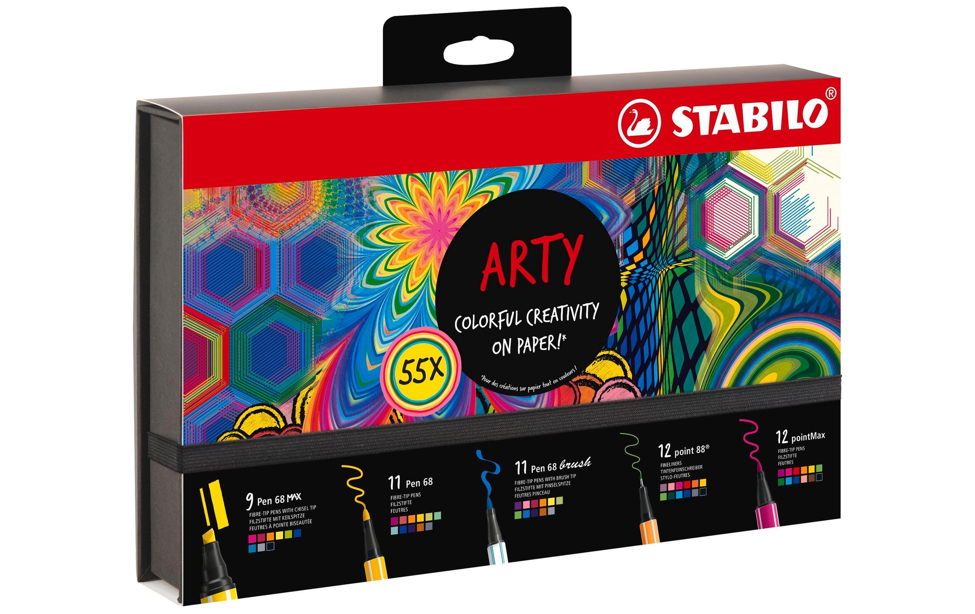 Stabilo Fineliner – 55er-Set – sortiert