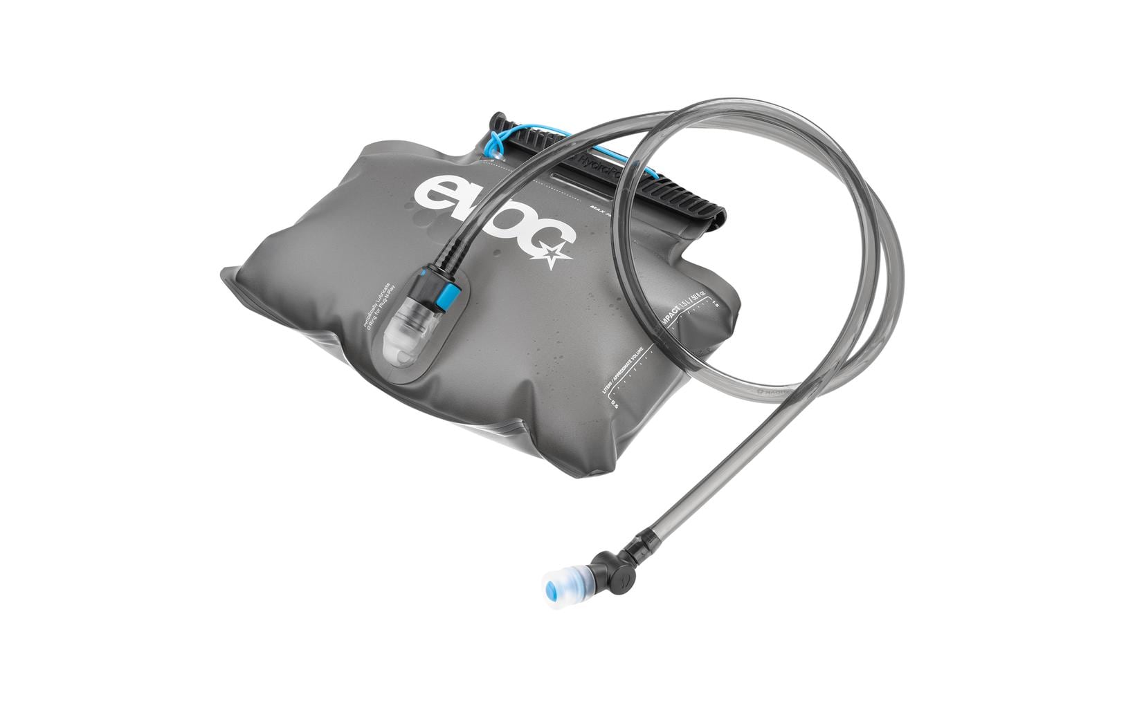 EVOC Hip Pack Trinkblase 1,5 l – Beissventil, Grau