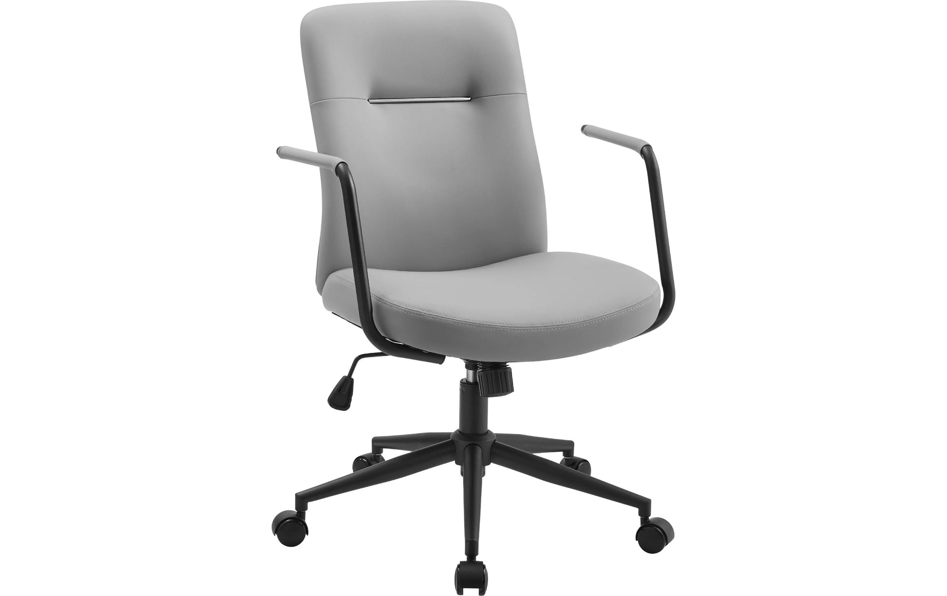 Songmics Bürostuhl – 150 kg, PU-Leder Bezug, Grau