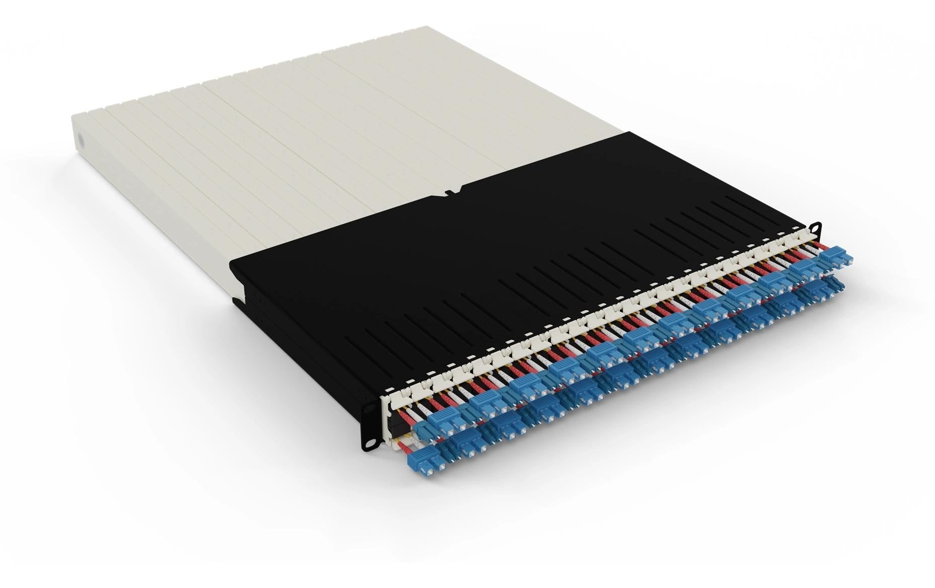 patchbox.one 30RU – Patchpanel LWL, 24× LC-SC, Single-Mode OS2, 1,8 m, 19"