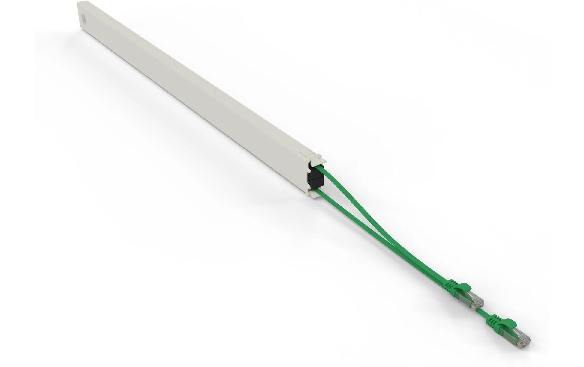 PATCHBOX Cassette 46RU Patchkabel – Cat6a U/UTP, 2,5 m, Grün, RJ-45