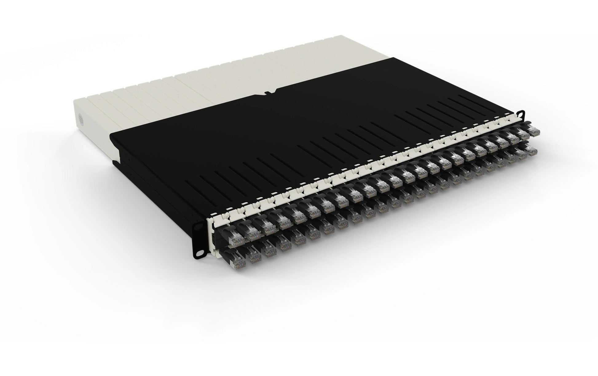 Patchbox 8RU Netzwerkkabel – Schwarz, geschirmt
