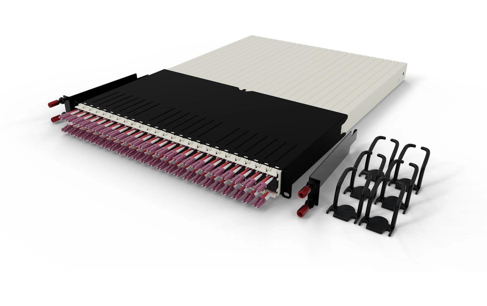 patchbox.one 30RU Patchpanel LWL – 24× LC‑LC OM4, 1,8 m, LSZH, 19"