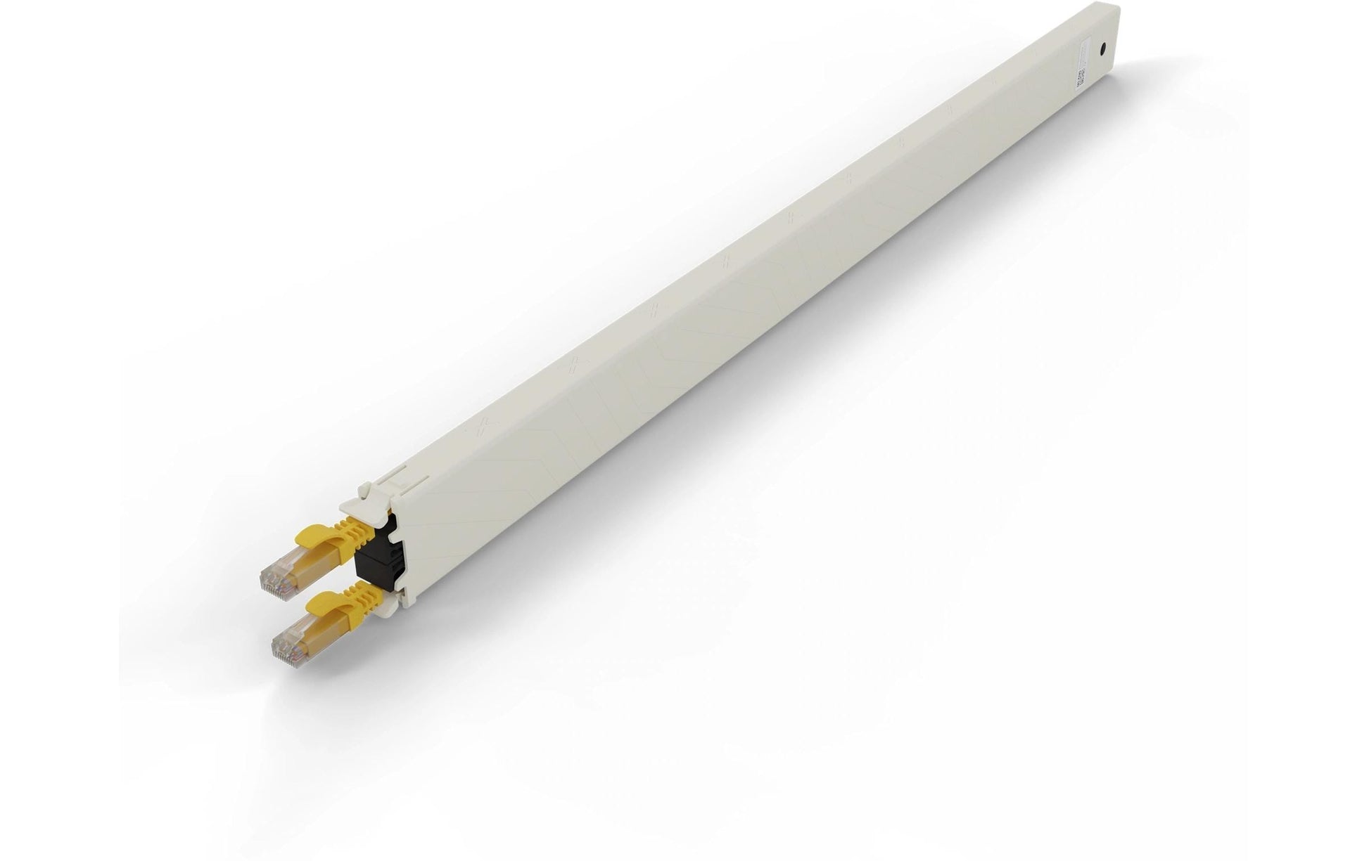 PATCHBOX .one Cassette 30RU – Cat6a U/UTP Patchkabel, 1,8 m, 10 Gbit/s, RJ-45–RJ-45, Flach, Gelb