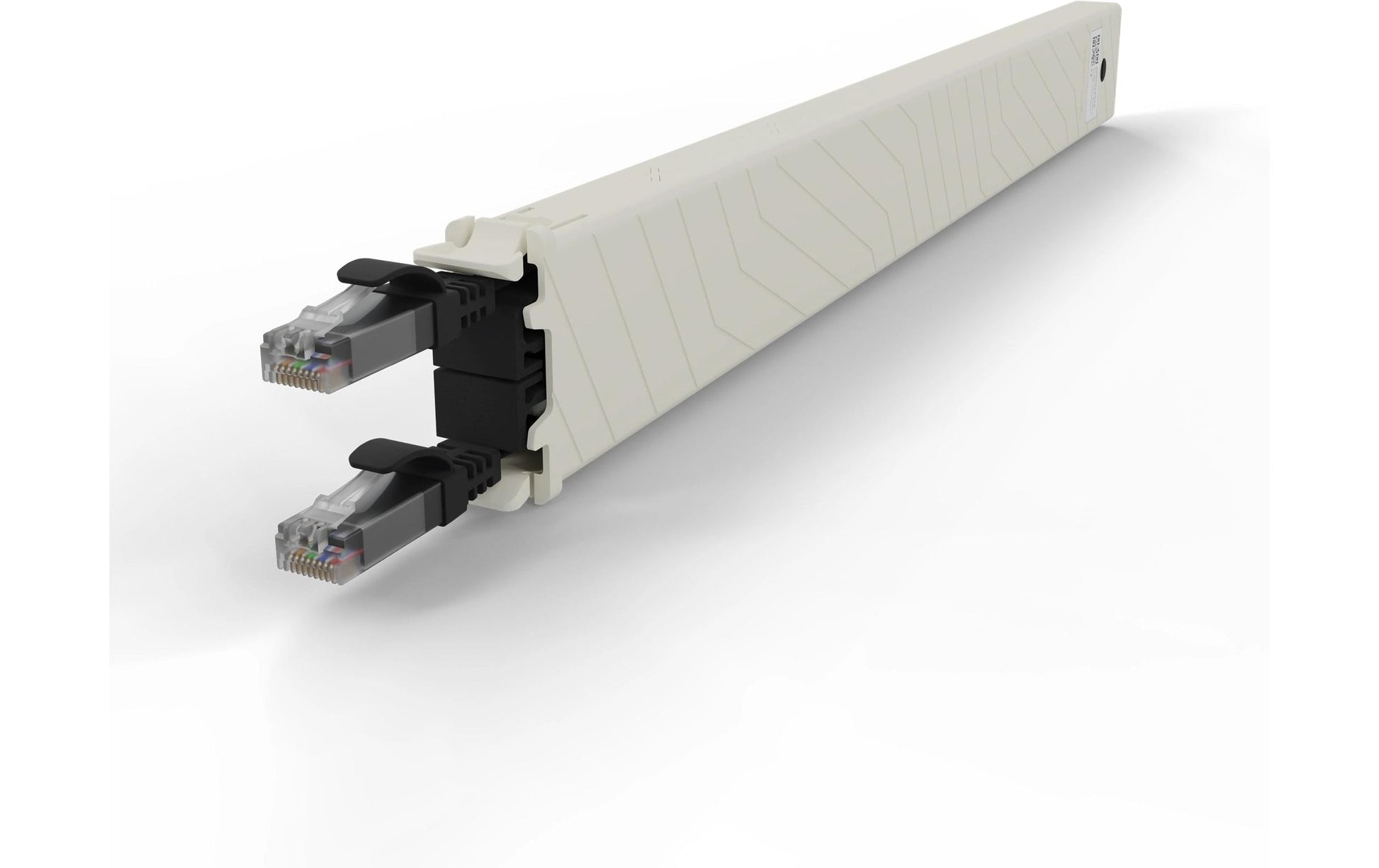 PATCHBOX .one Cassette 8RU Patchkabel – Cat6a U/UTP, 0,8 m, Schwarz, RJ‑45