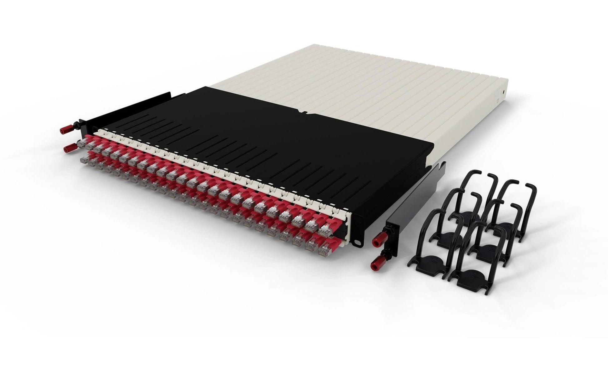 PATCHBOX 30RU – Rot, geschirmt